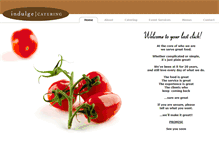 Tablet Screenshot of indulgecatering.com